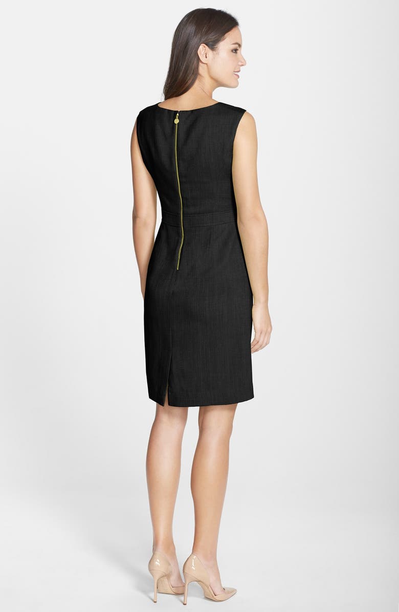 Ellen Tracy 'Kenya' Embellished Woven Sheath Dress, Alternate, color,