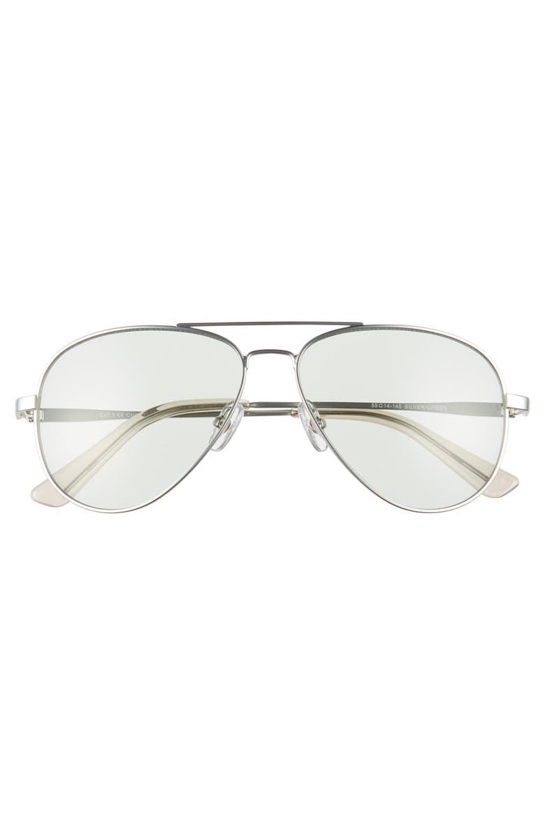 1901 Davis 59mm Aviator Sunglasses, Alternate, color,