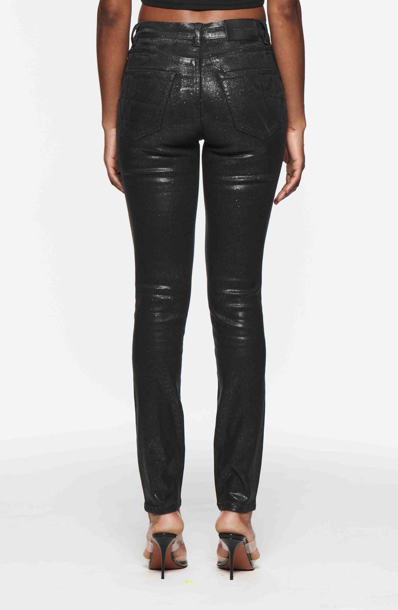 PURPLE BRAND Glitter Skinny Jeans, Alternate, color, 
