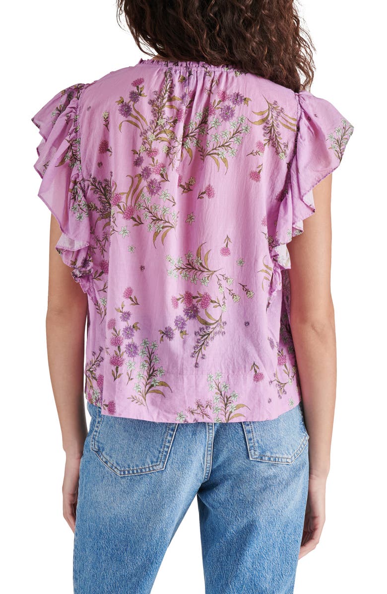 Steve Madden Bellamy Floral Ruffle Top, Alternate, color, 