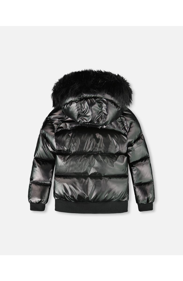 Deux par Deux Quilted Bomber-Style Winter Coat, Alternate, color,