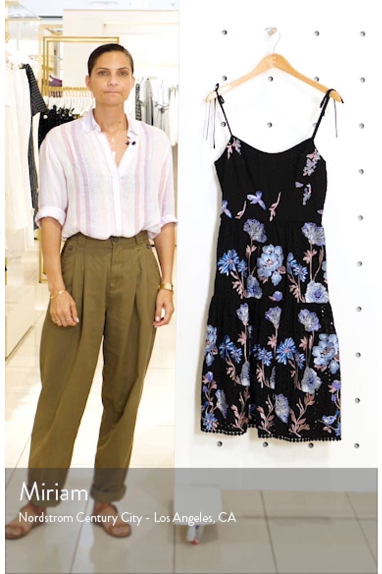 Abbie Floral Embroidered Eyelet Sundress video
