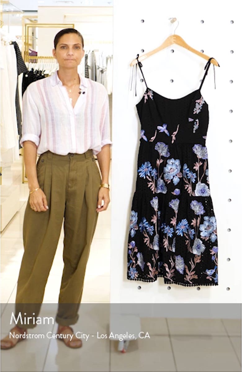 Abbie Floral Embroidered Eyelet Sundress, sales video thumbnail