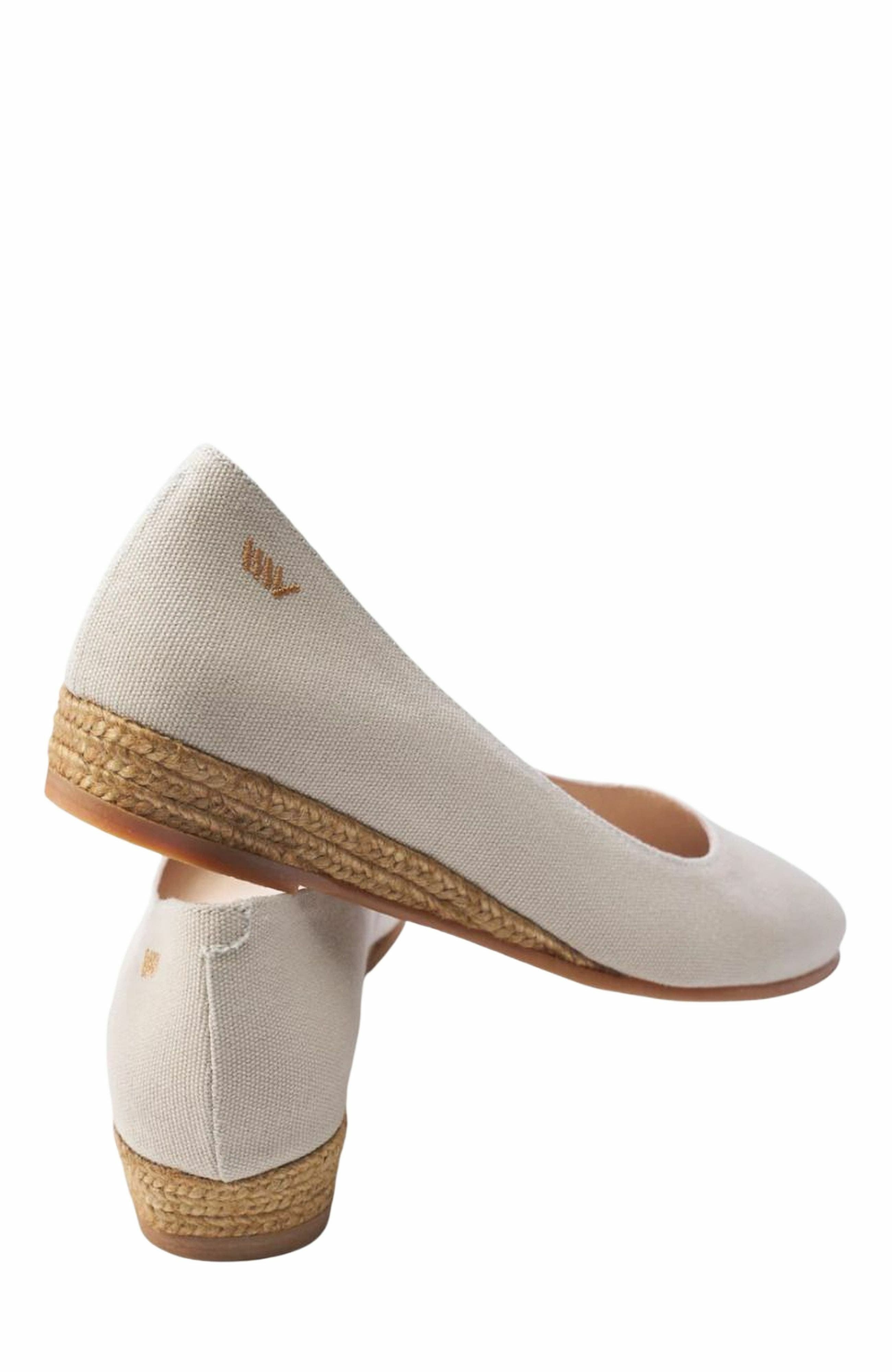 VISCATA Rubina Canvas Espadrille Flats, Alternate, color, Beige