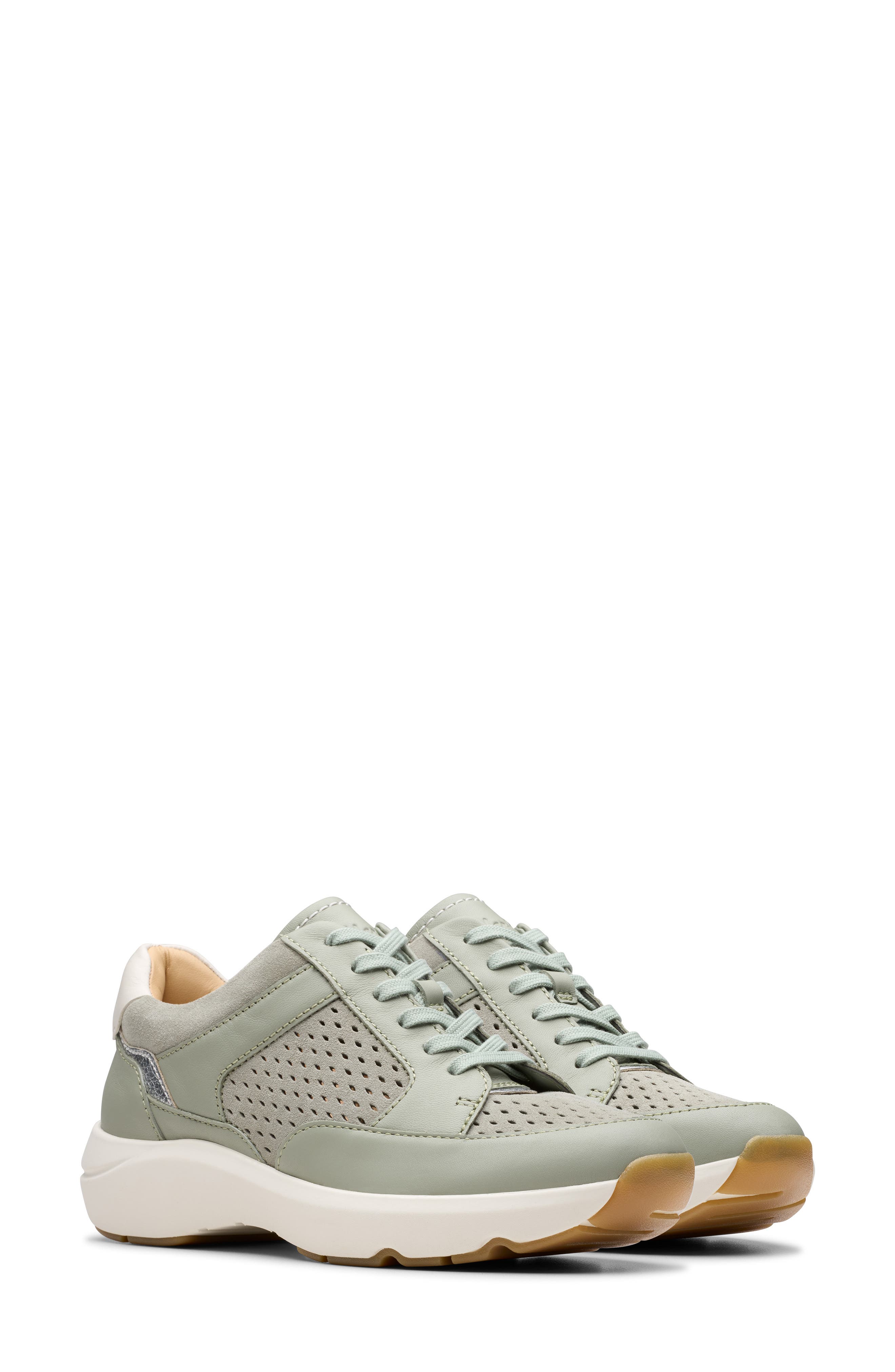 Clarks<sup>®</sup> Tivoli Walk Sneaker, Alternate, color, Light Green