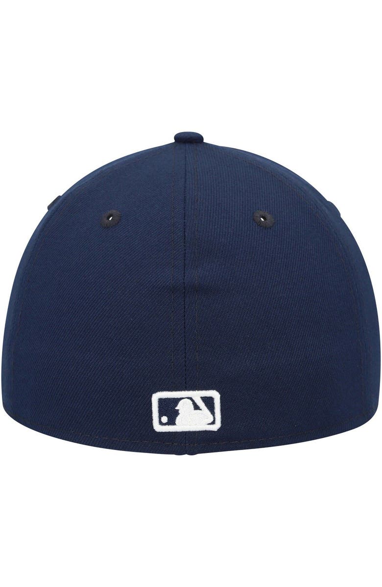 New Era Men's New Era Navy Miami Marlins Oceanside Low Profile 59FIFTY Fitted Hat, Alternate, color,