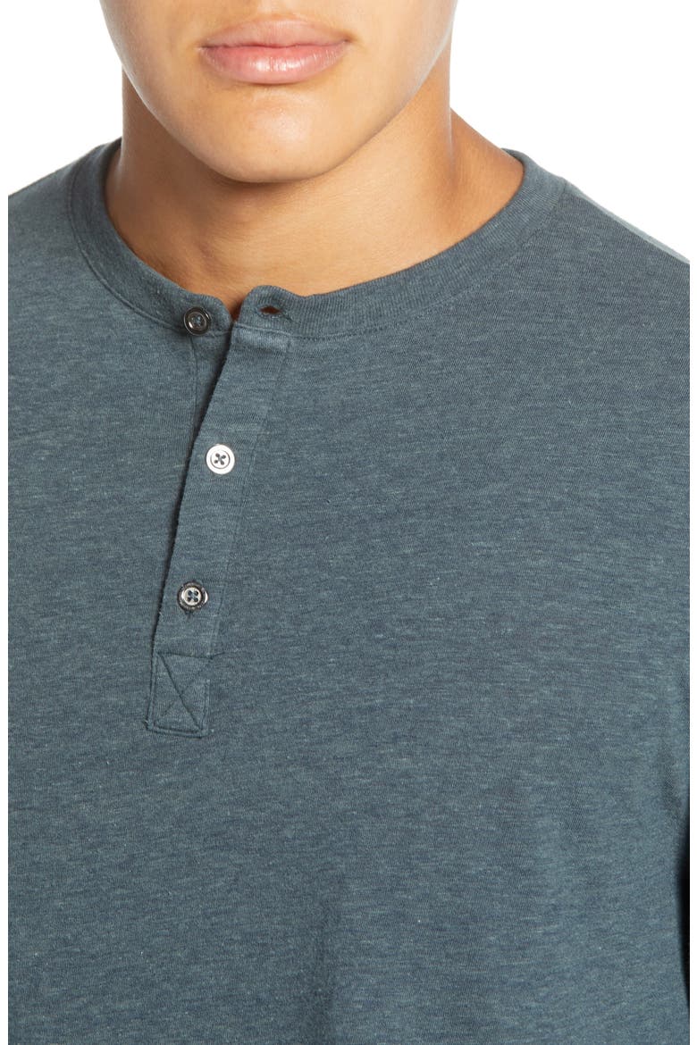 Long Sleeve Henley, Alternate, color, GUNMETAL
