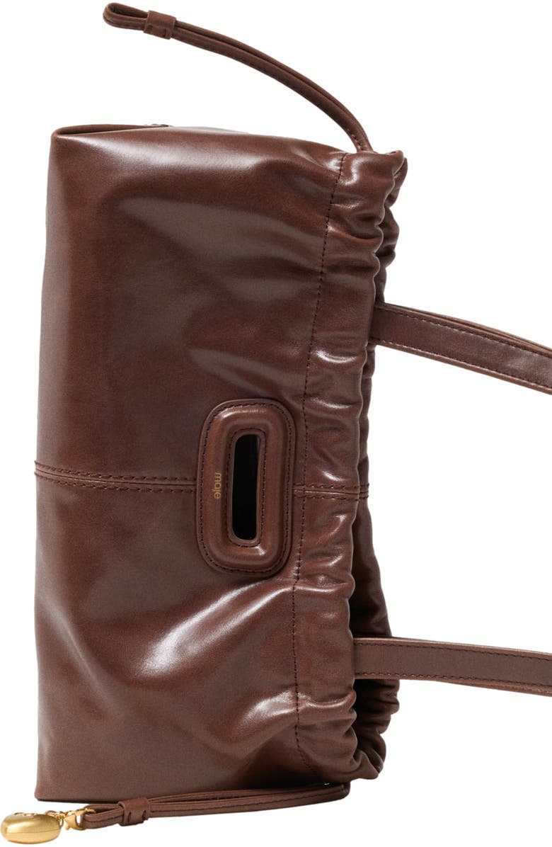 maje Vintage leather Milpli Gazette, Alternate, color, Brown