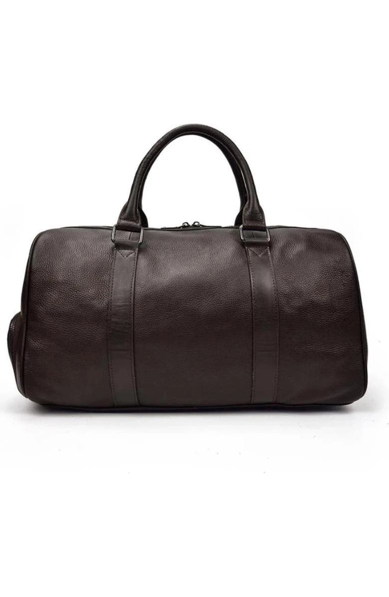 STEEL HORSE LEATHER The Endre Weekender Bag, Alternate, color, Black