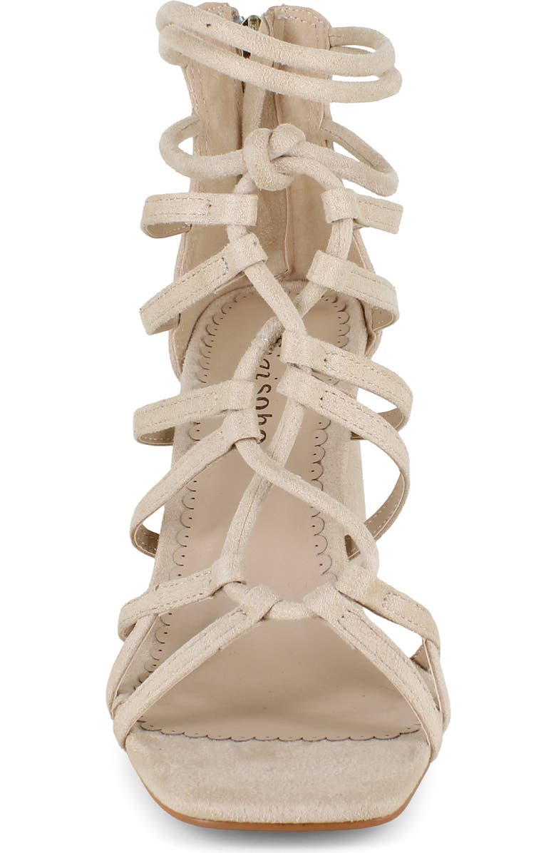 ZIGISOHO Cage Sandal, Alternate, color, Nude Suede