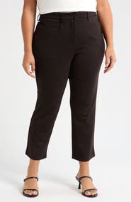 Universal Standard High Waist Stretch Ponte Cigarette Pants