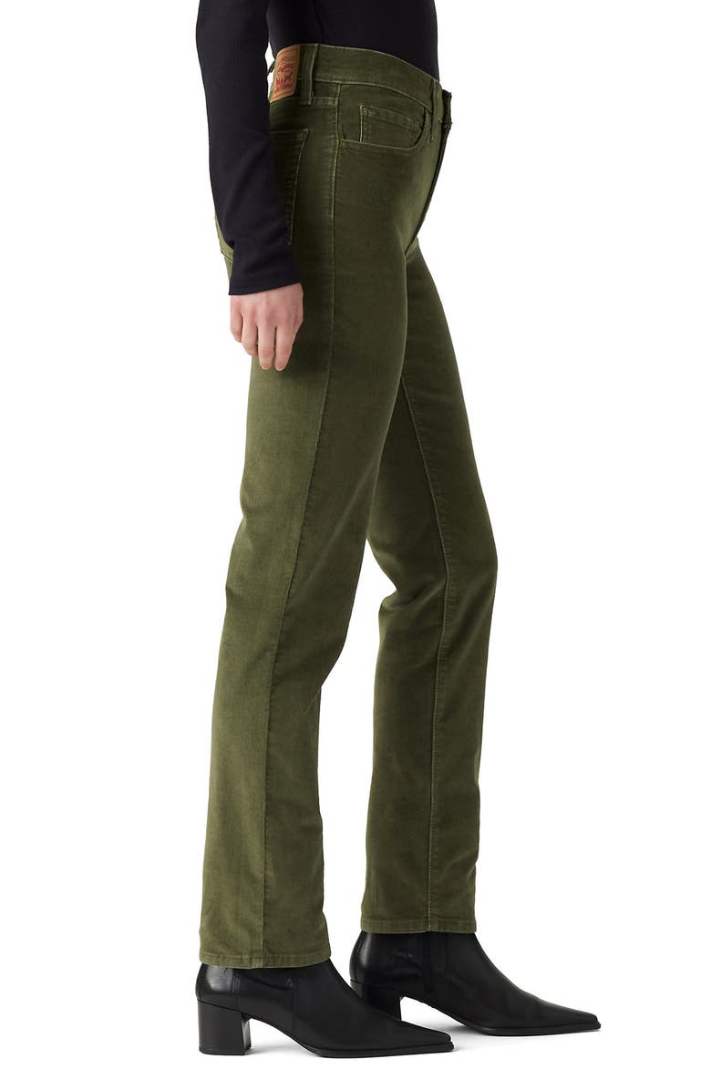 Levi's 724<sup>™</sup> High Waist Straight Leg Corduroy Jeans, Alternate, color, Ivy Green