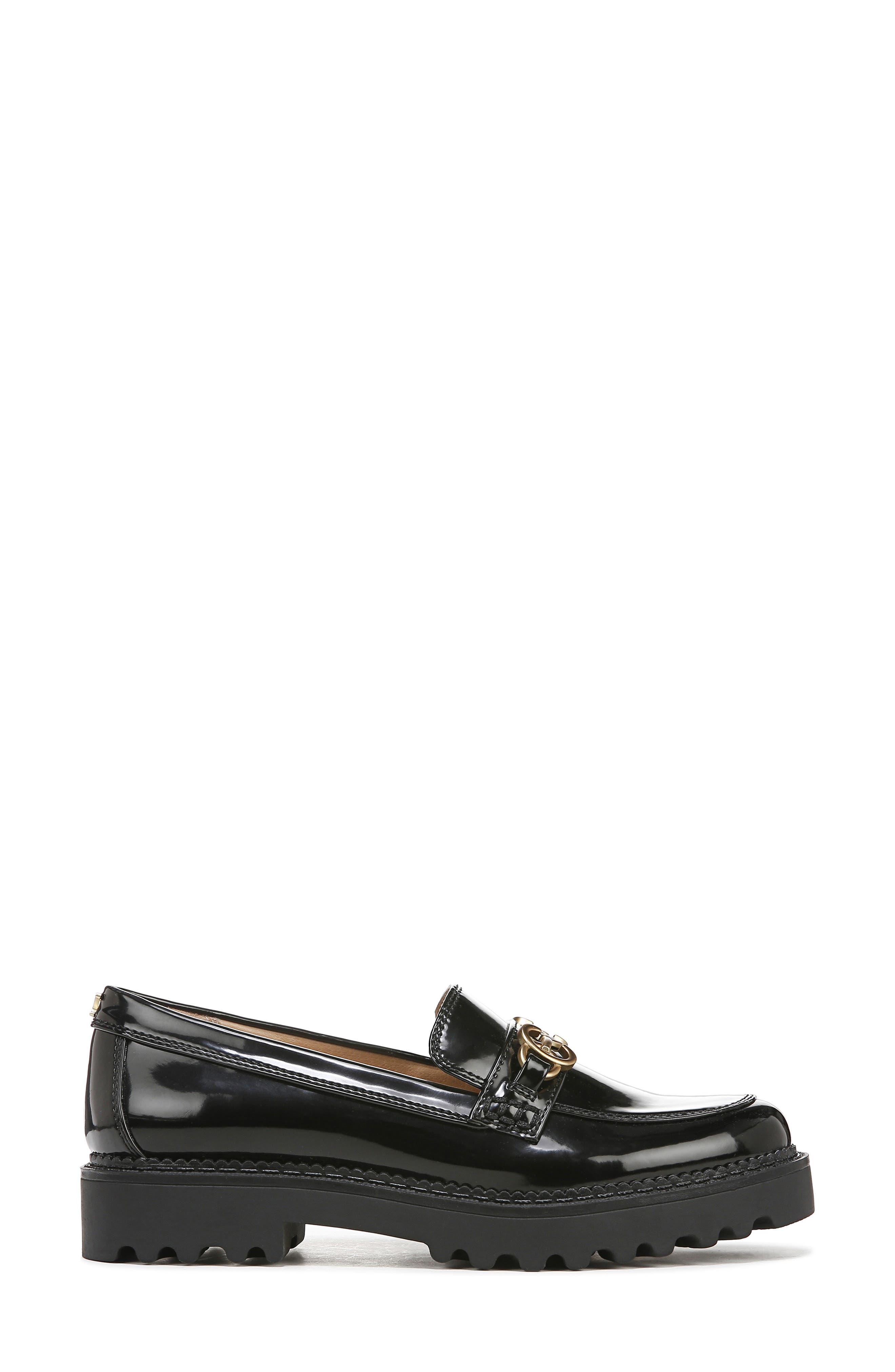 Deana Platform Loafer, Alternate, color, BLACK