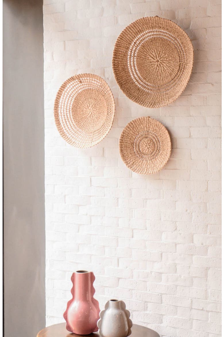 Open Weave Wall Basket, Alternate, color, Natural