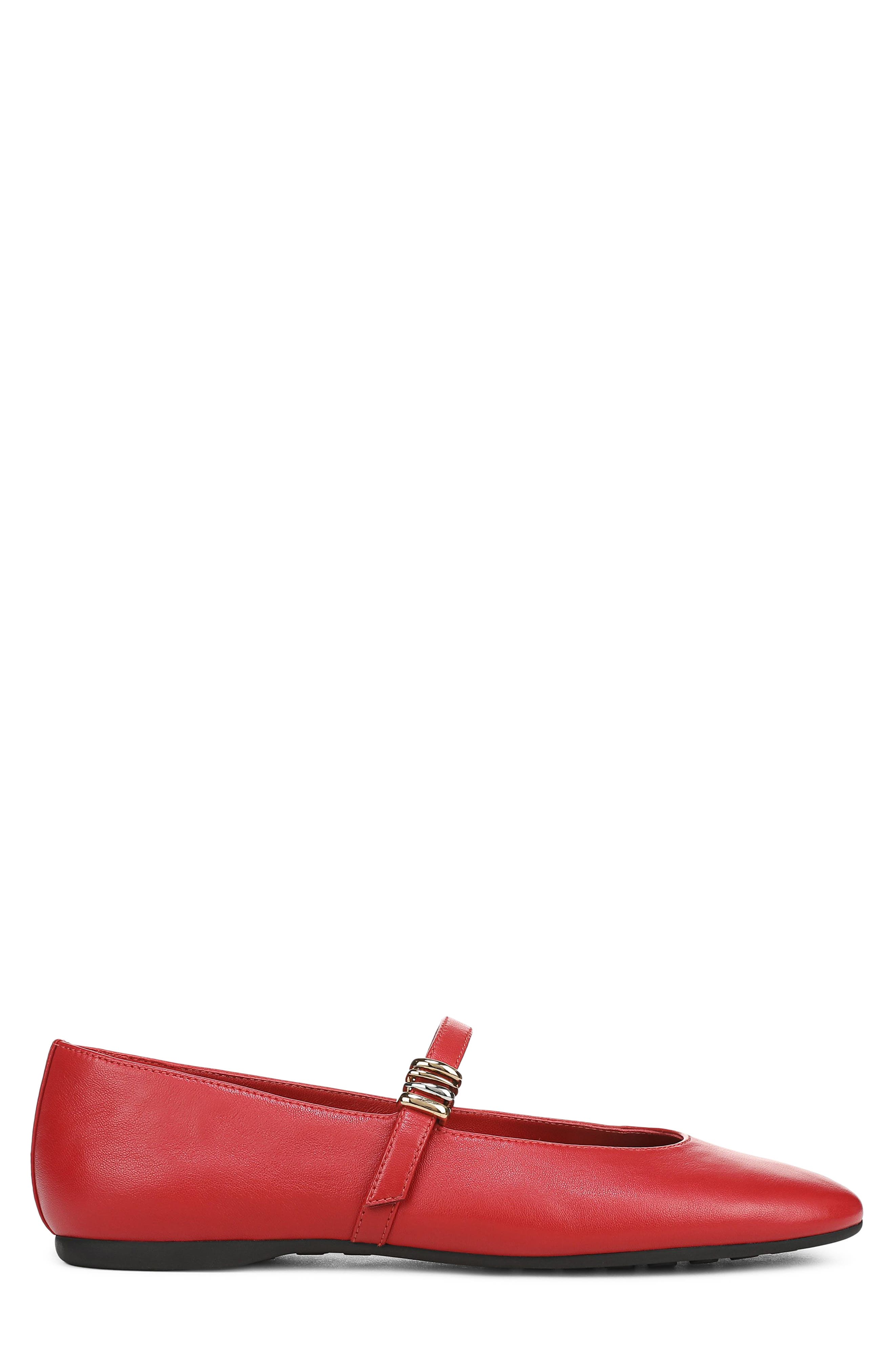 Olivette Ballet Flat, Alternate, color, CRIMSON LEATHER