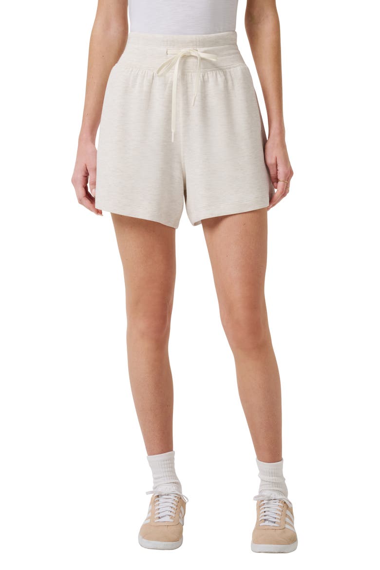 Skyloft Soft Drawstring Shorts, Main, color, HEATHER BRAZILIAN SAND