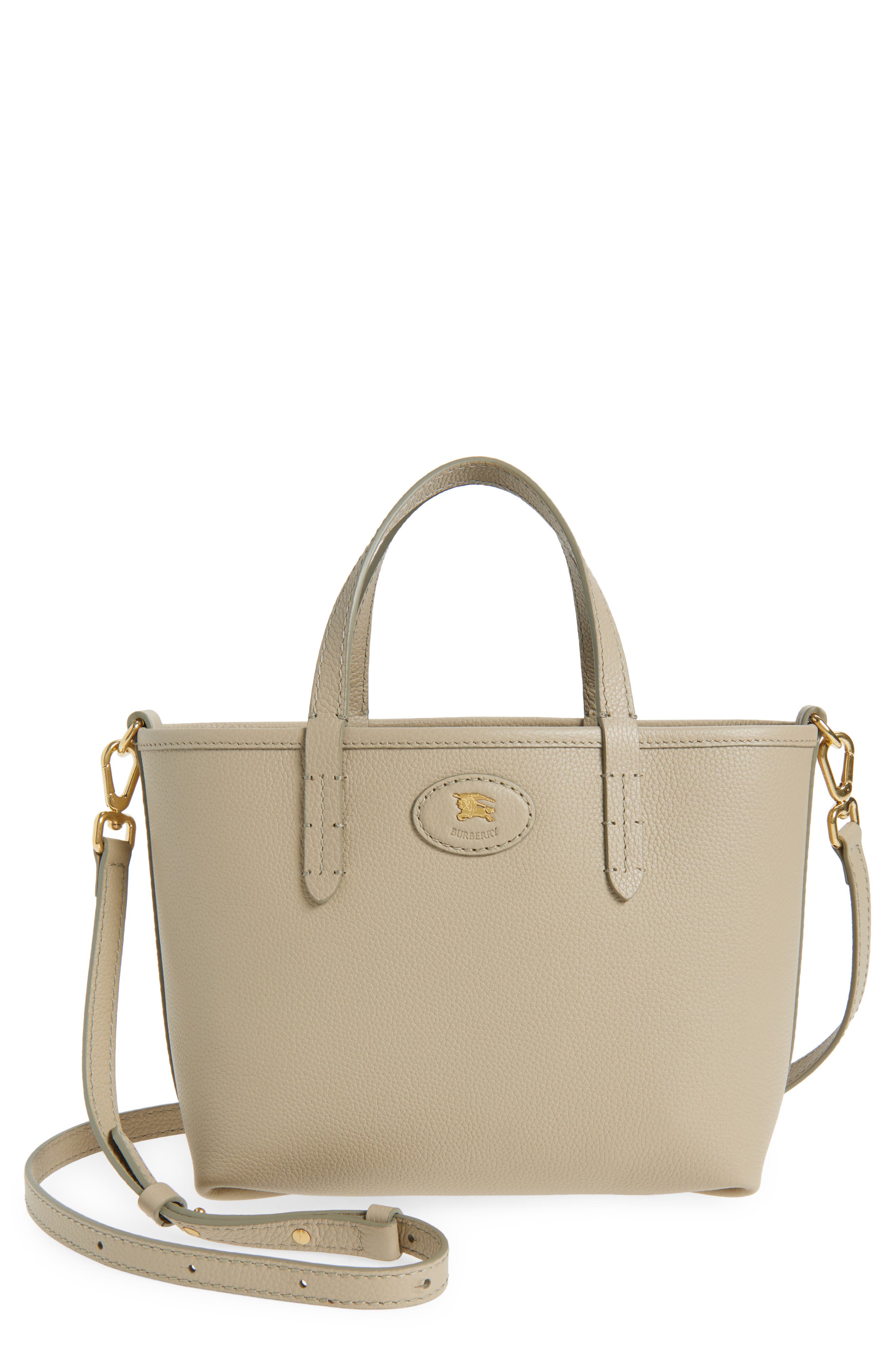 Burberry Mini Bloomsbury Reversible Tote, Main, color, Mushroom/ Mallow Pink