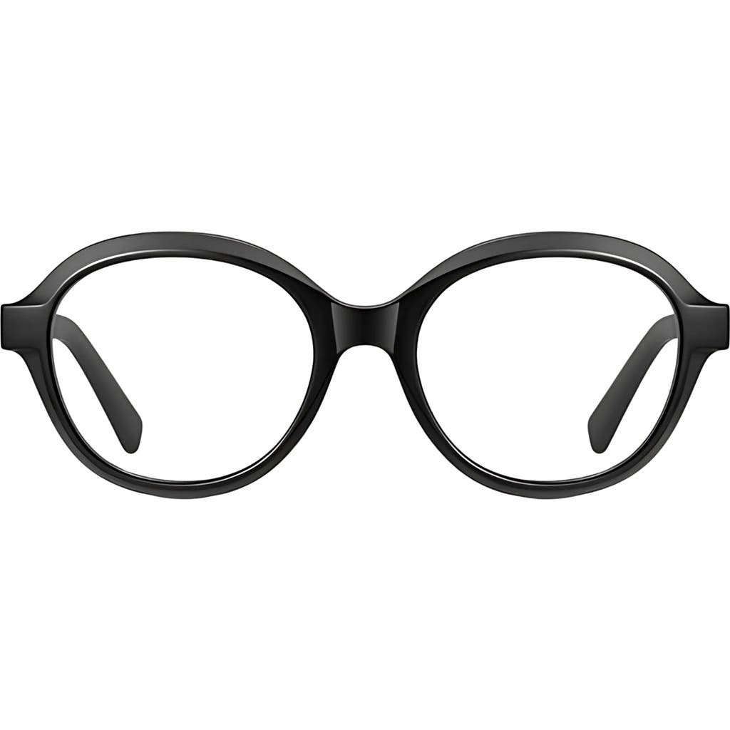 Fifth & Ninth Hollis 50mm Round Blue Light Blocking Glasses In Black