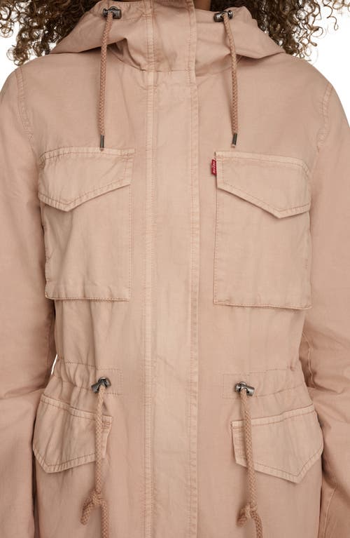 Levi's® Military Four-pocket Zip Hooded Jacket In Light Pink