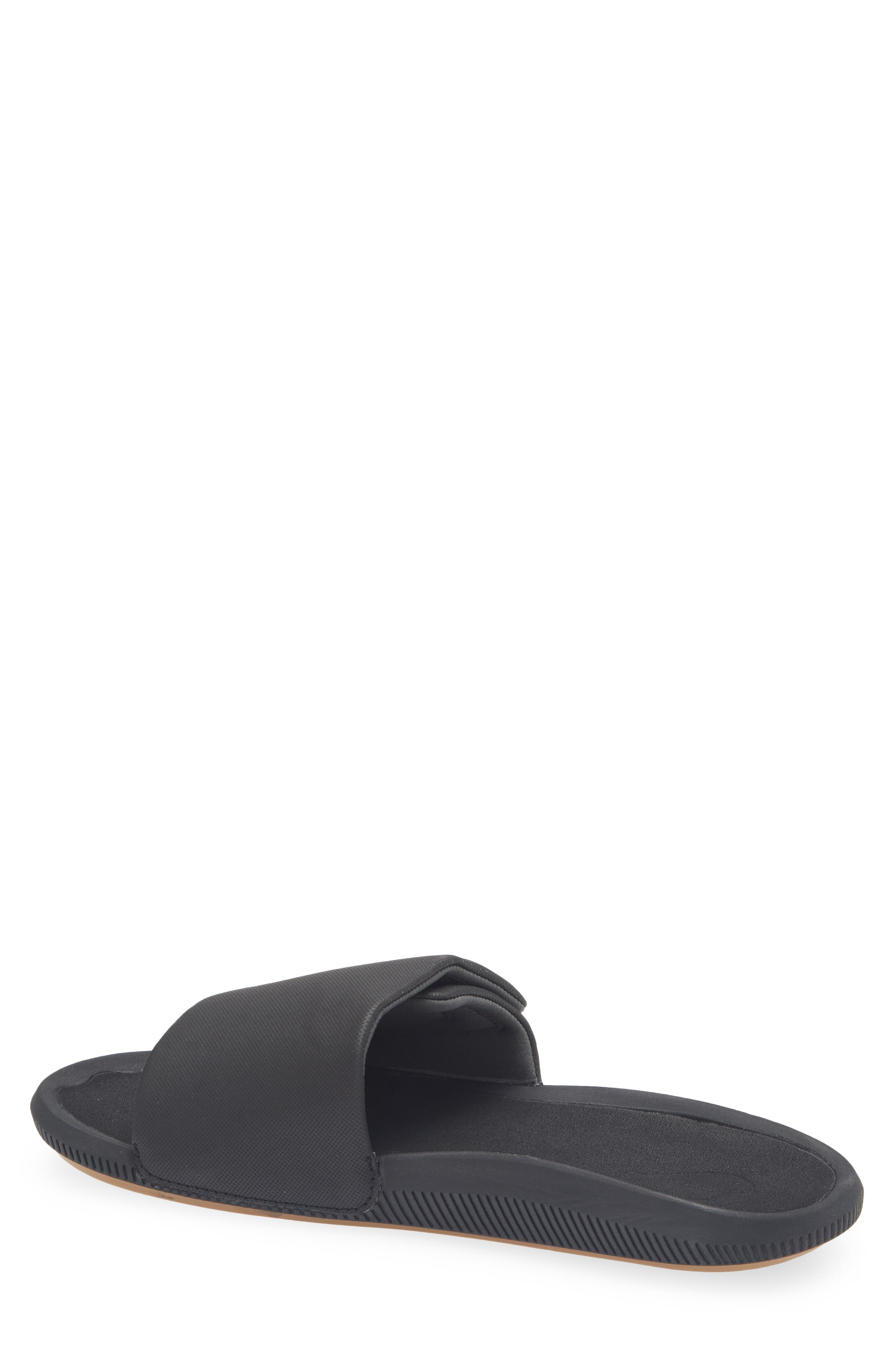 OluKai Ulele Water Resistant Slide Sandal, Alternate, color, Lava Rock / Lava Rock