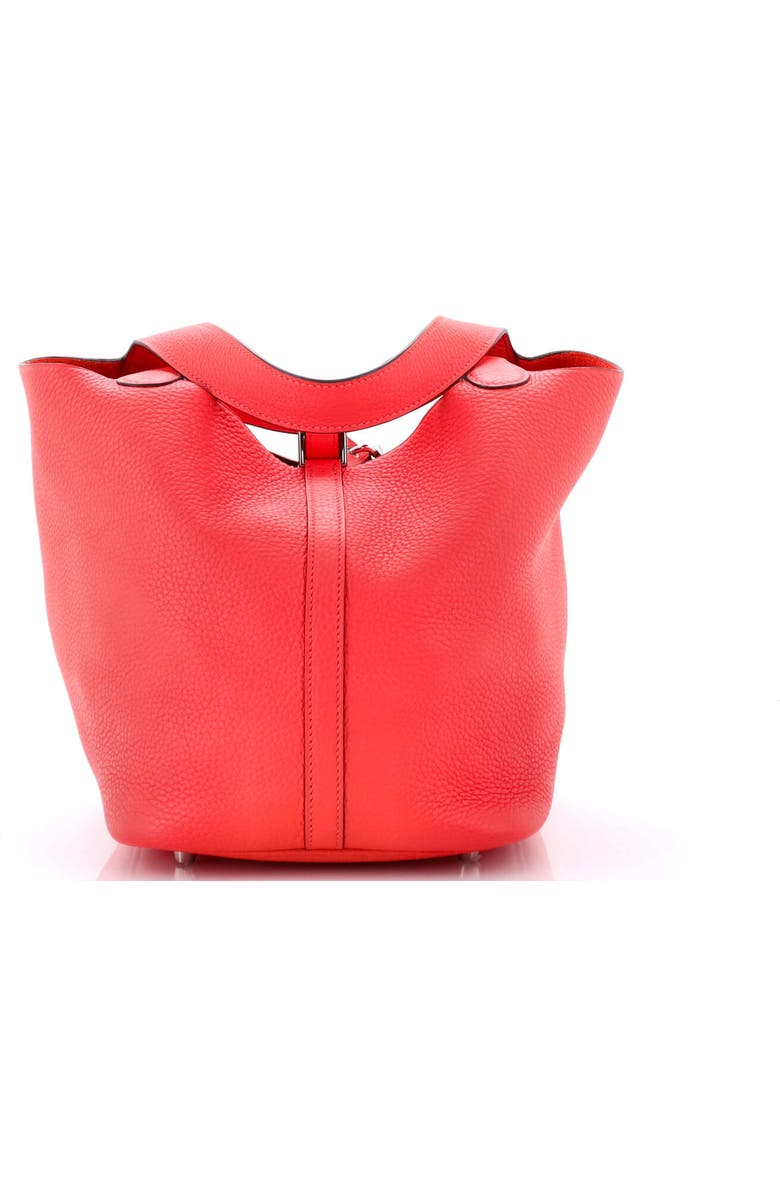 Pre-Owned Hermes Picotin Lock Bag Clemence MM, Alternate, color, Rose Texas