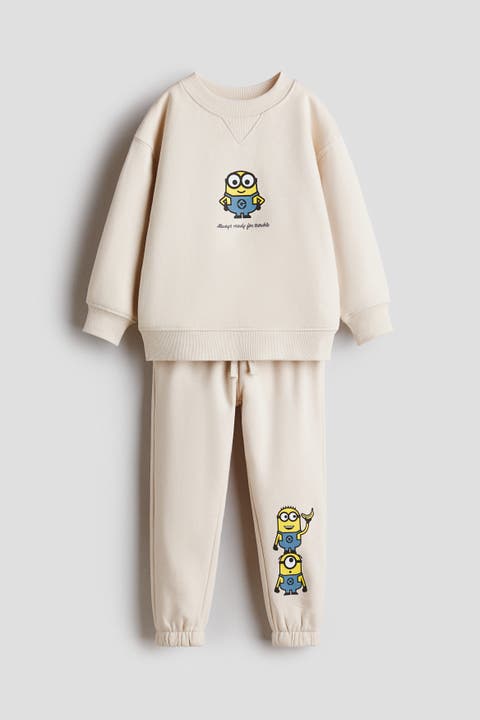 2-piece Printed Sweatshirt Set