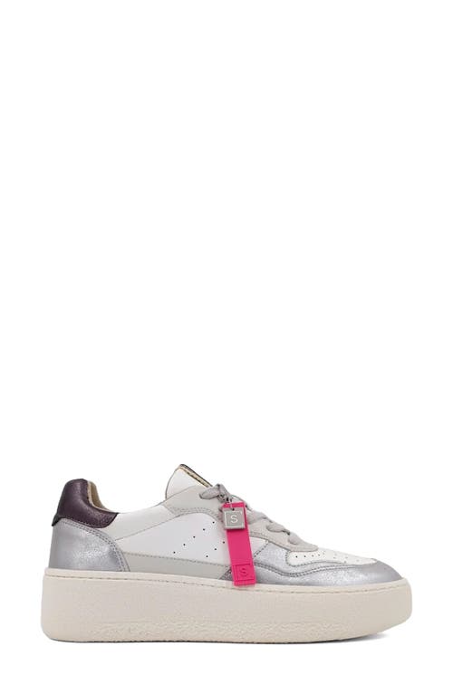 Shushop Sheena Platform Sneaker In Silver