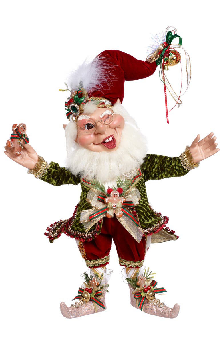 Mark Roberts Cookies and Milk Elf, Medium, Main, color, Red