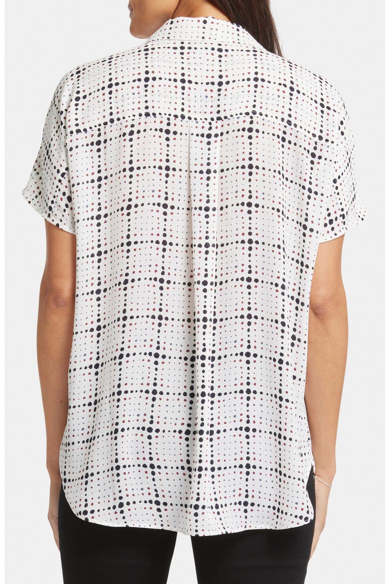 Becky Split Neck Woven Top, Alternate, color, SKYLIGHT