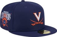 New Era Men's New Era Navy  Virginia Cavaliers Throwback 59FIFTY Fitted Hat