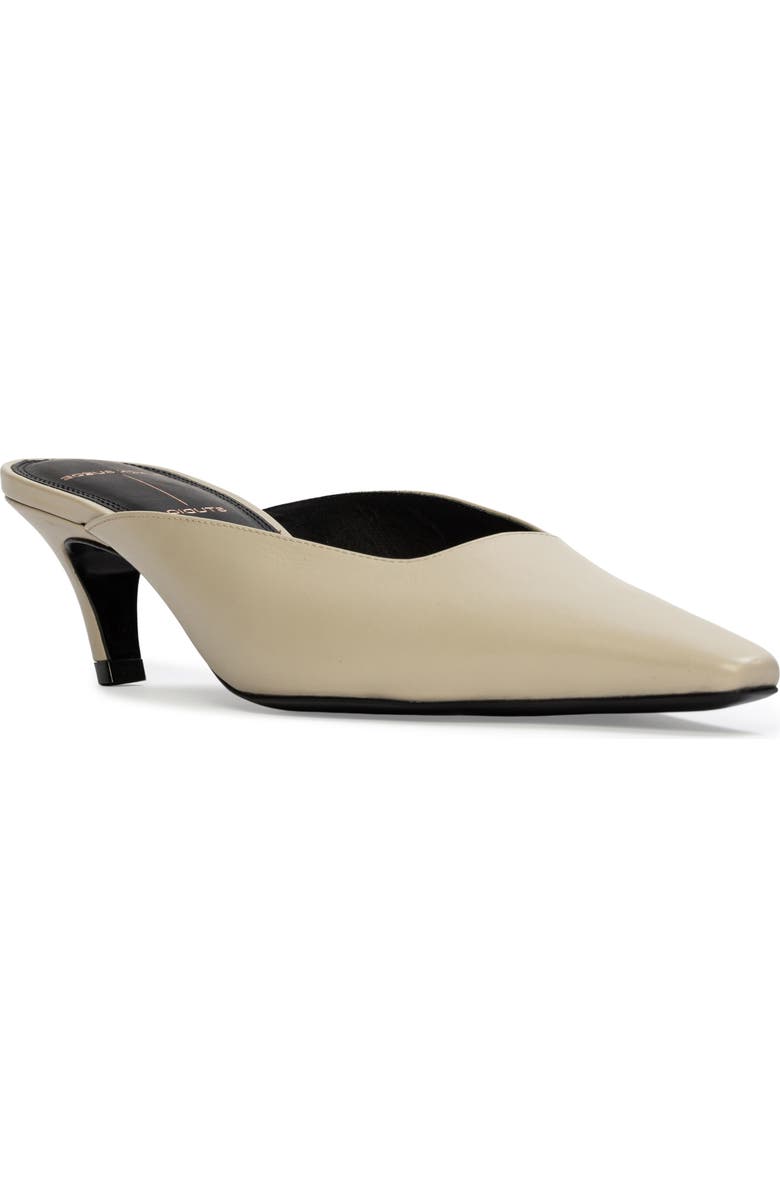 BLACK SUEDE STUDIO Logan Kitten Heel Mule, Main, color, Peyote