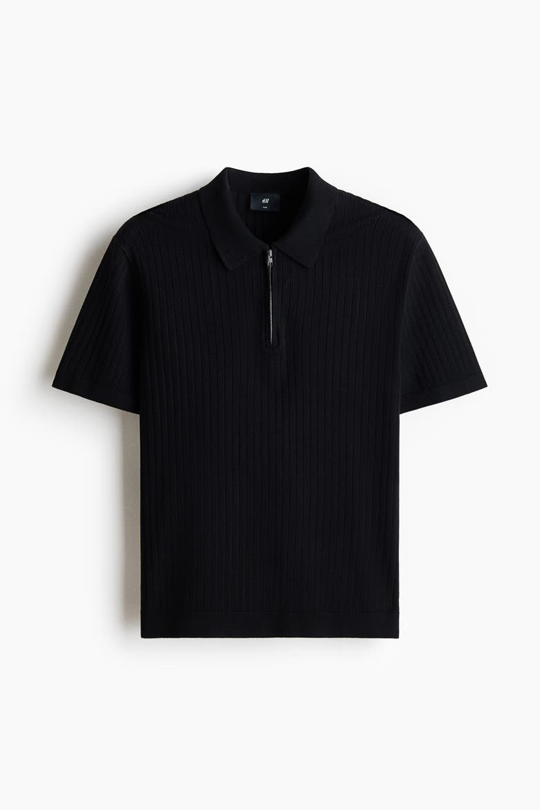 Slim Fit Polo Shirt, Main, color, Black