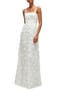 Floral Embroidered Gown