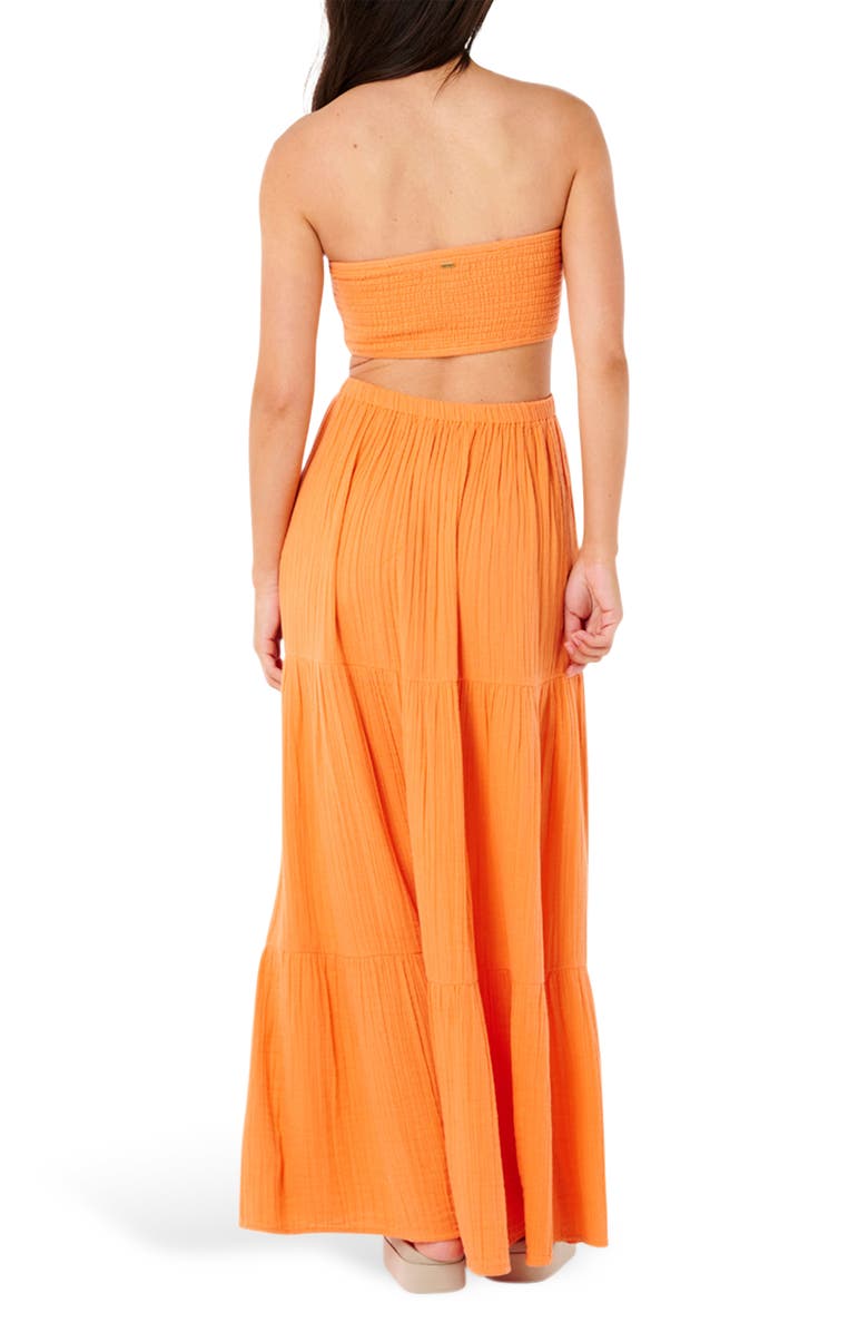 Premium Surf Strapless Cutout Maxi Dress