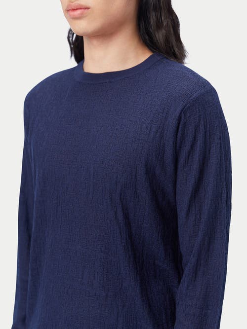 Gobi Mongolian Cashmere Light Silk Cashmere Sweater In Navy Blazer