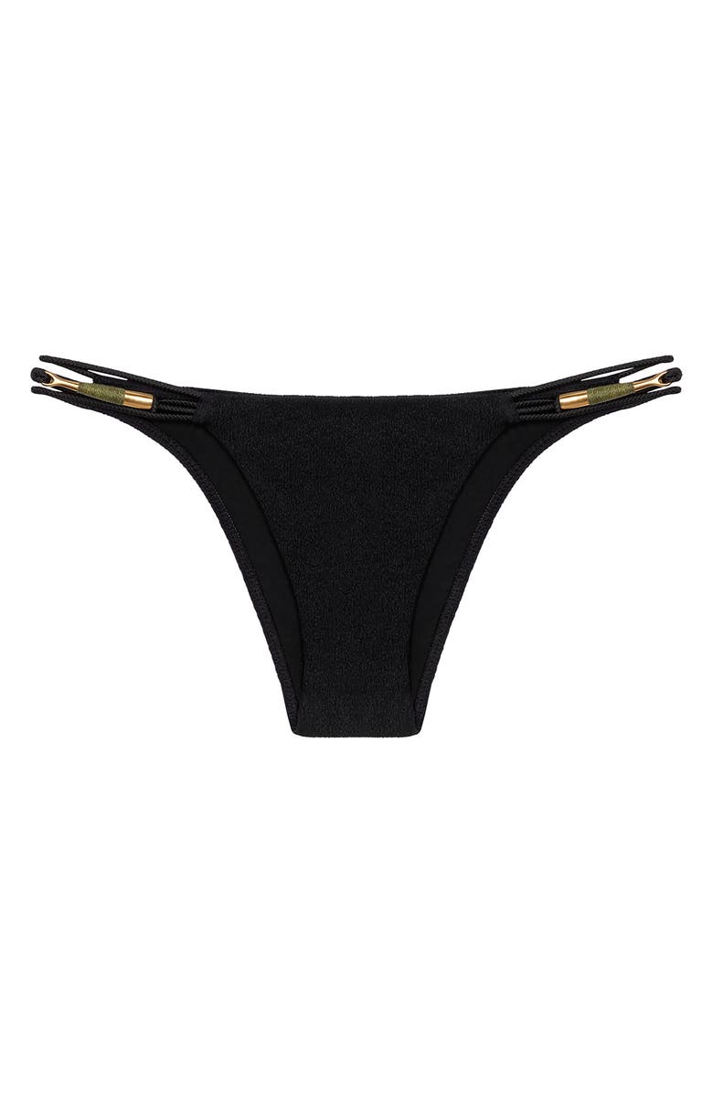 ViX Paula Hermanny Mabel Bikini Bottoms, Alternate, color, Black