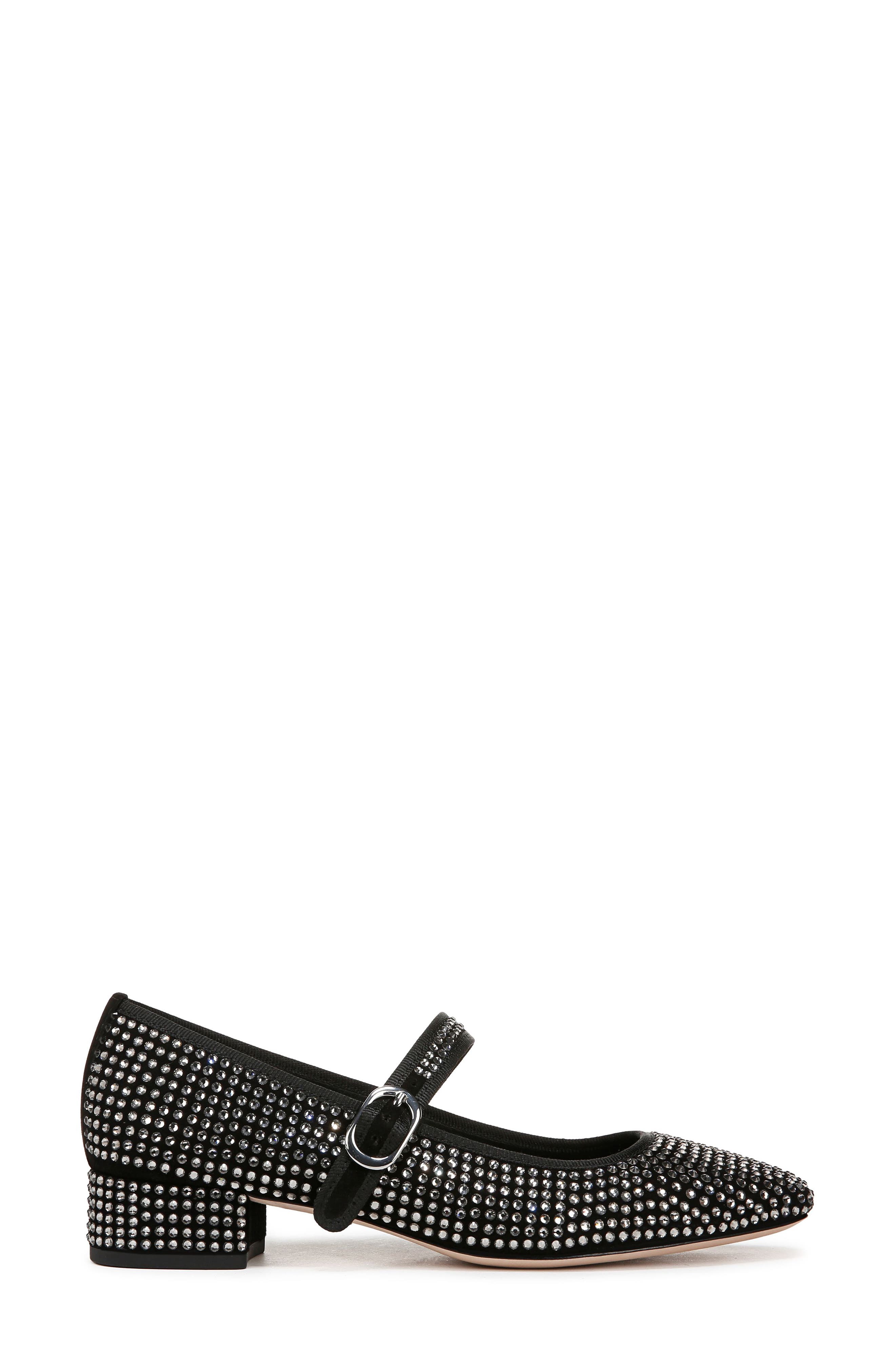 Veronica Beard Cade Mary Jane Pump, Alternate, color, Black/ Black Diamond