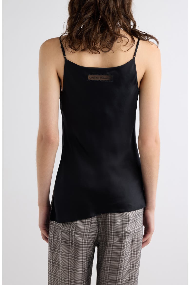 Temi Satin Tank, Alternate, color, BLACK