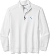 Tommy Bahama Montego Bay Textured Cotton & Lyocell Half Zip Pullover