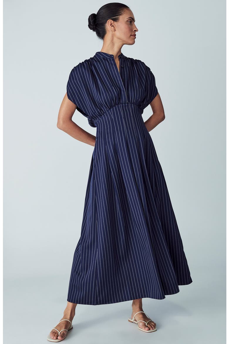 Otis Dress, Alternate, color, Navy Stripe