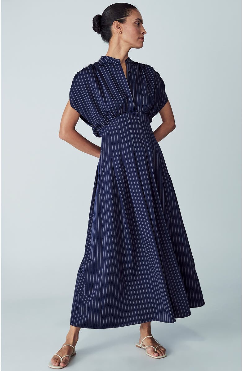 WILLA Otis Dress, Alternate, color, Navy Stripe
