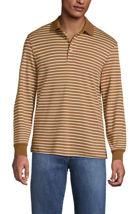 Long Sleeve Cotton Supima Polo Shirt