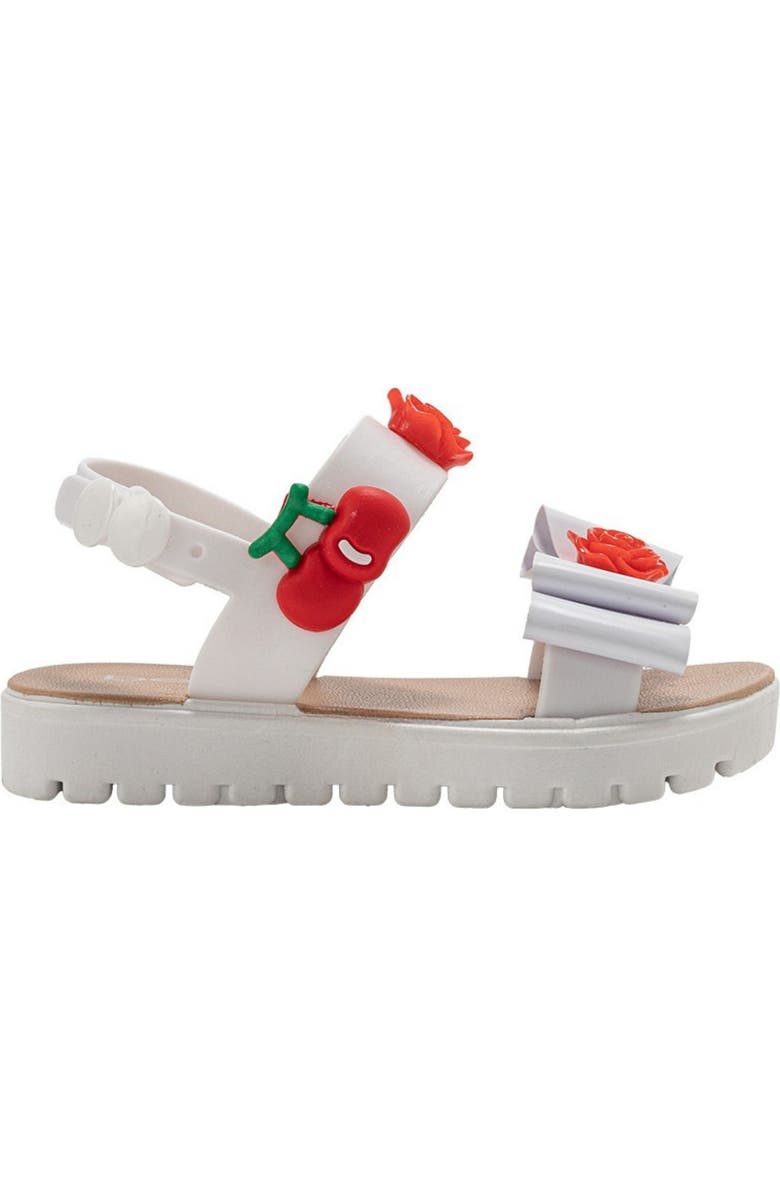 bebe Pia Cherry Sandal, Alternate, color, White