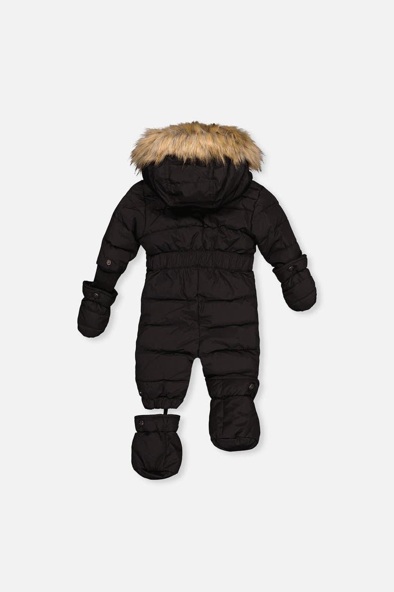 Original Removable Mittens & Boots One Piece Puffy Snowsuit, Alternate, color, Noir