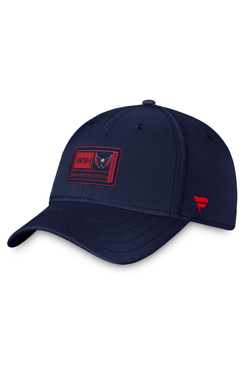 Men's Fanatics Branded  Navy Washington Capitals Authentic Pro Training Camp Flex Hat, Alternate, color, Navy