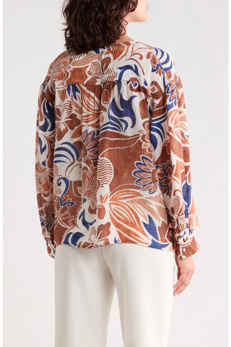 Petite Tie Front Top, Alternate, color, BONE WHITE