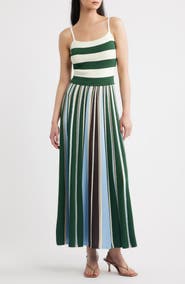 Torn by Ronny Kobo Elena Mixed Stripe Sweater Dress