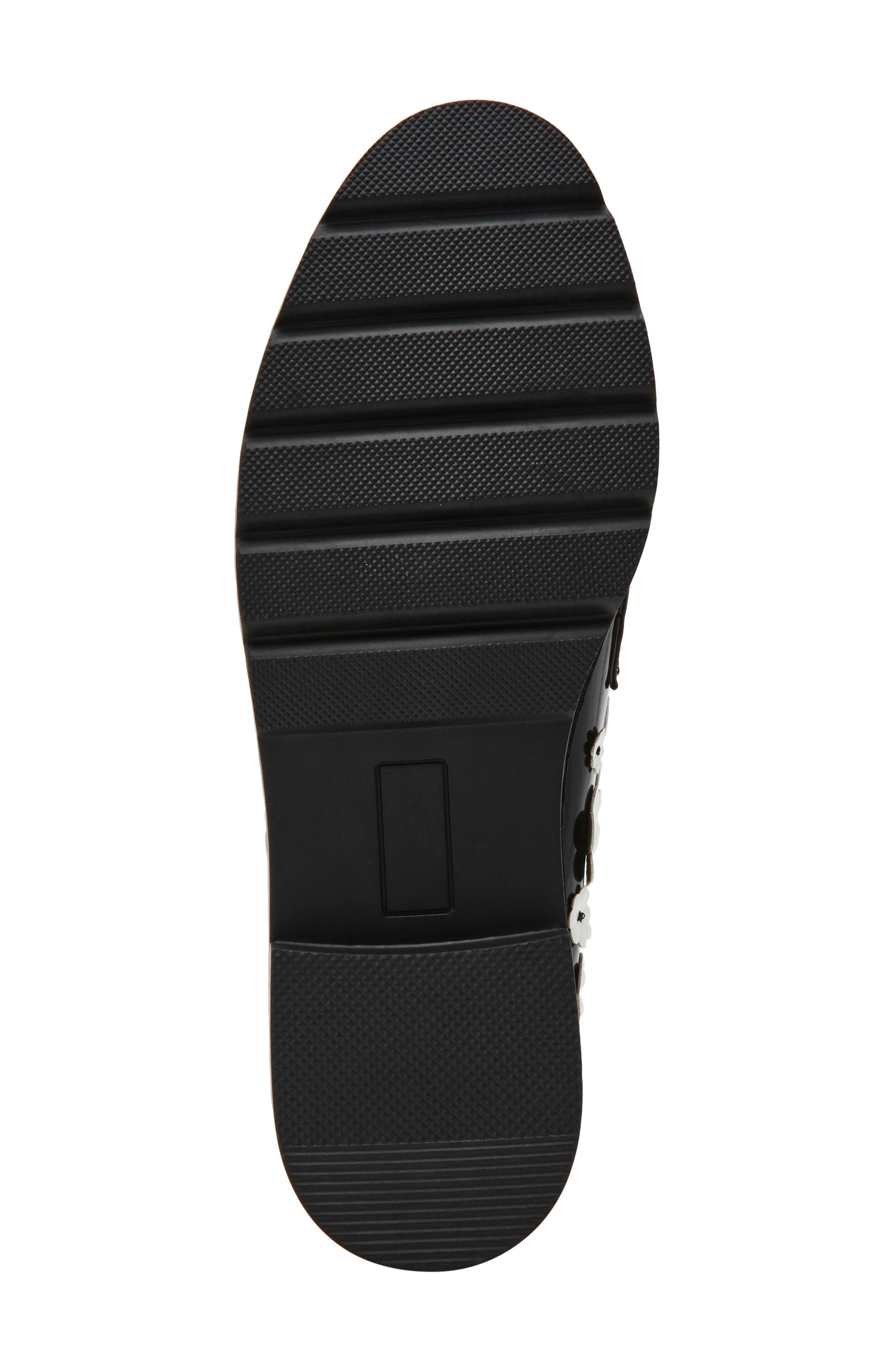 Wylie Buckle Loafer, Alternate, color, BLACK/ WHITE FLORAL