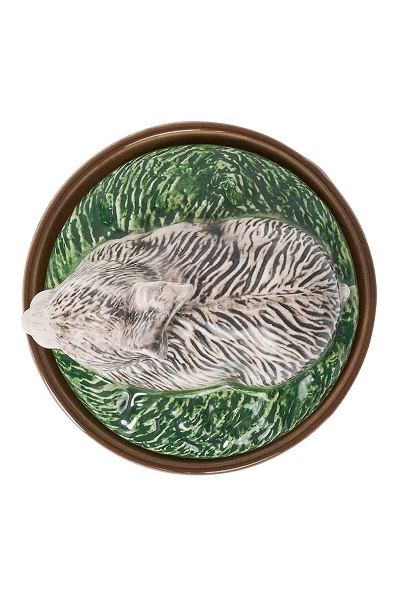 Forest Walk Rabbit Covered Bowl, Alternate, color, MULTI