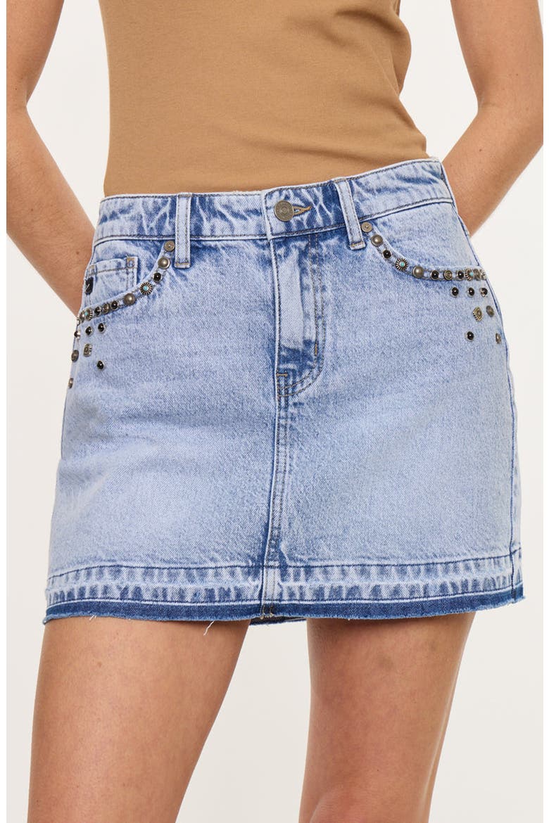 Mildred Mid Rise Western Skirt, Alternate, color, Medium Light